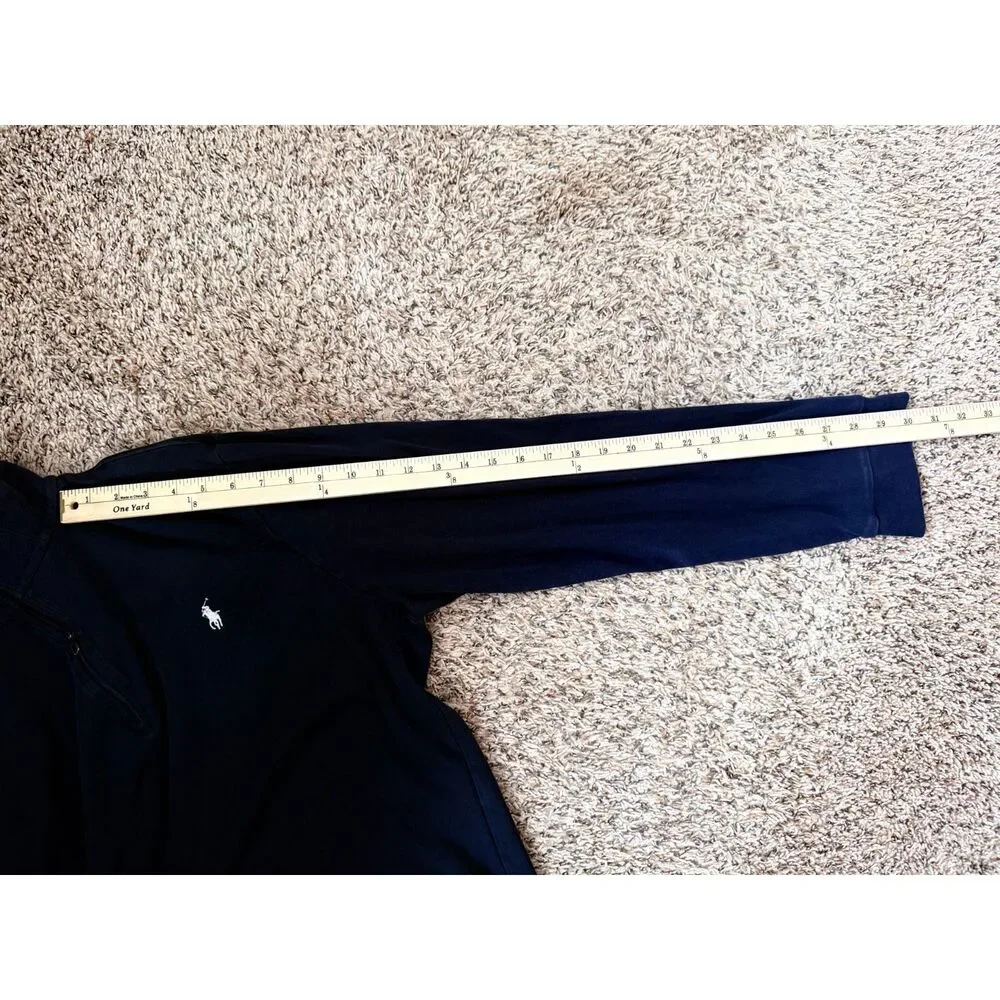 Polo Ralph Lauren Men’s XL Navy Blue‎ 1/4 Zip Pullover - 100% Pima Cotton